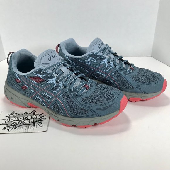 Asics Shoes - Asics Gel Venture 6 Running Shoes Blue Pink